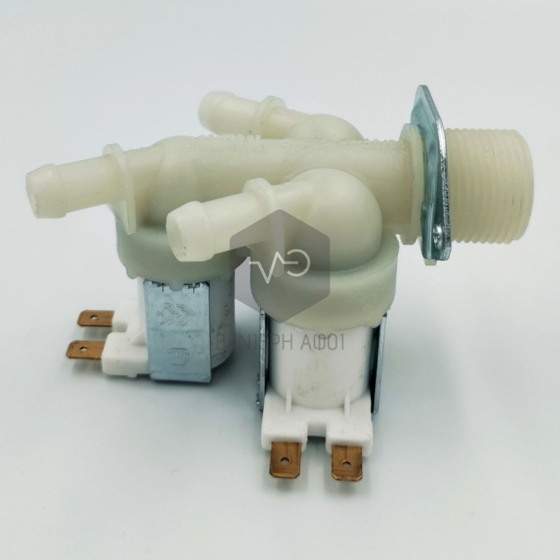 Washing machine valve triple straight Ø10.5mm.