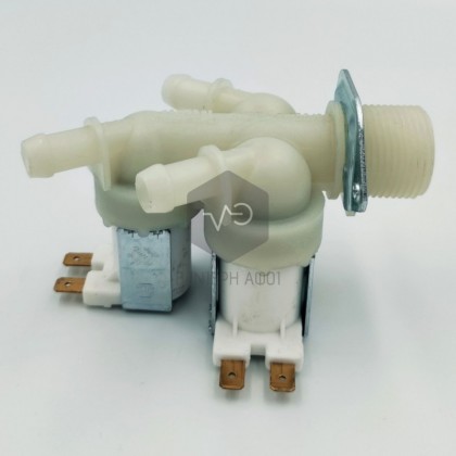 Washing machine valve triple straight Ø10.5mm.
