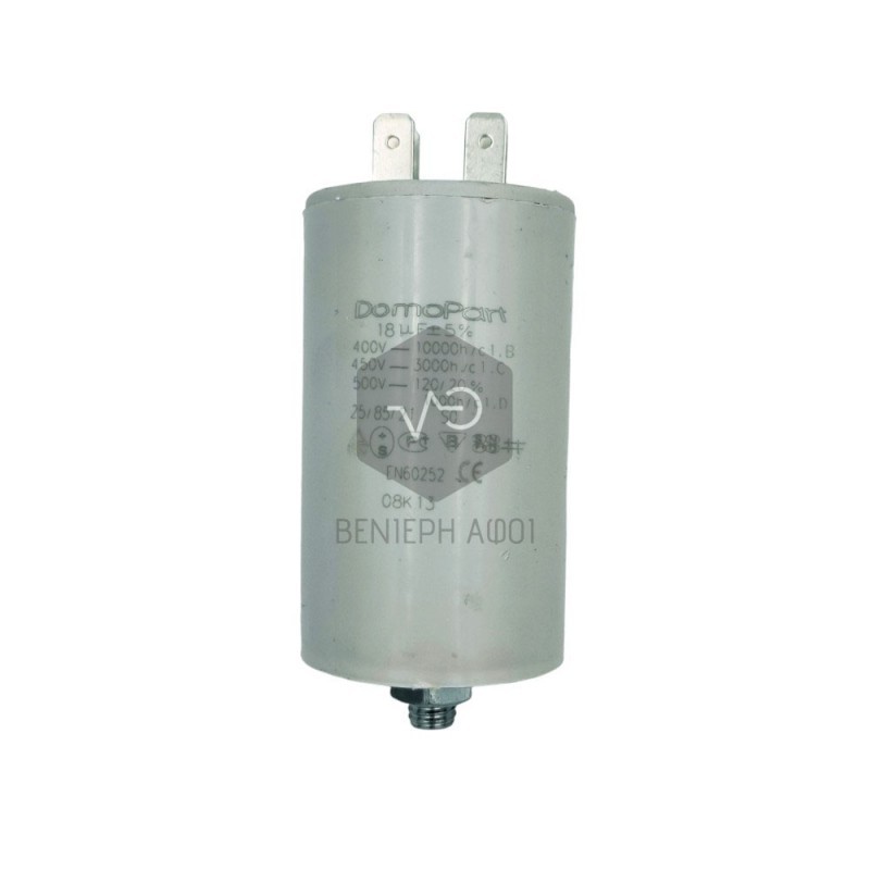 Operation capacitor 18μF.