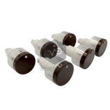 Kitchen buttons POP Pitsos set (6 pieces) brown color.
