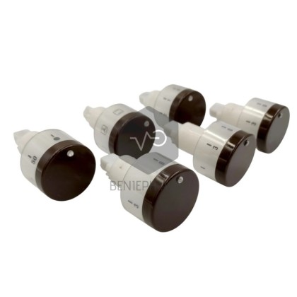 Kitchen buttons POP Pitsos set (6 pieces) brown color.