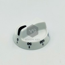 Air-heated kitchen temperature button with short axis white color.