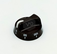 Air-heated kitchen temperature button with short axis brown color.