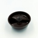 Air-heated kitchen button of 4 options with short axis brown color.