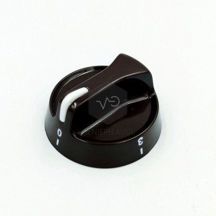 7 position button for air-heated kitchen with long axis brown color. 