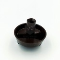 7 position button for air-heated kitchen with long axis brown color. 