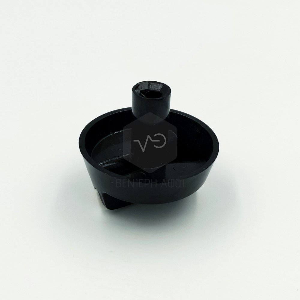 Air-heated kitchen button for quick cooker with long axis black color.