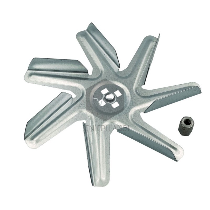 Winged fan motor for air-heated oven BOSCH, NEFF, PITSOS, SIEMENS.