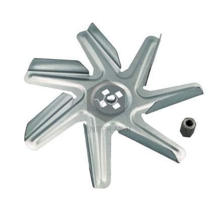 Winged fan motor for air-heated oven BOSCH, NEFF, PITSOS, SIEMENS.