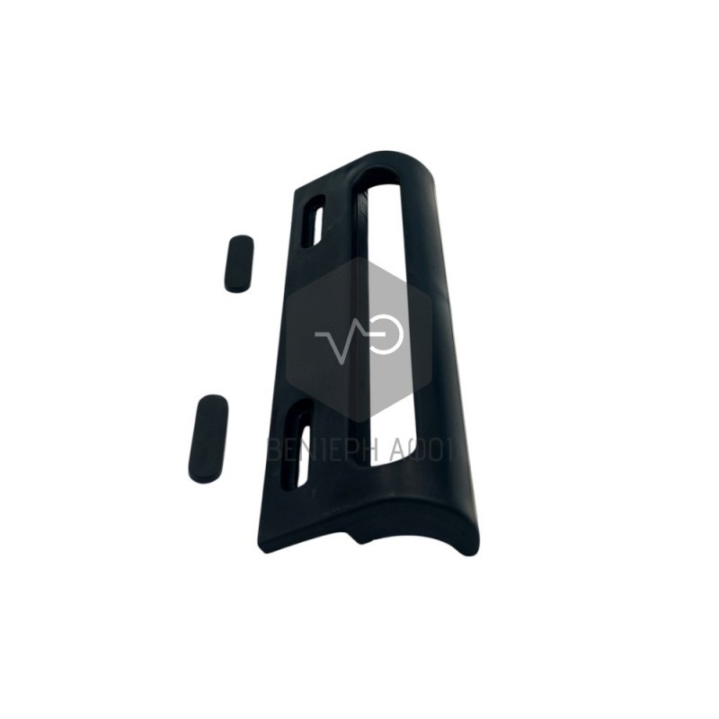 Refrigerator handle black color.
