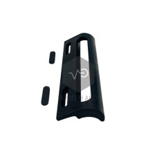 Refrigerator handle black color.