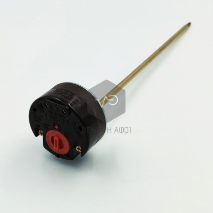 Thermostat for water heater buttoned.