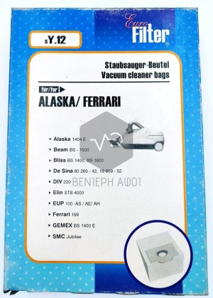 Vacuum cleaner bag ALASKA/ FERRARI sY12.