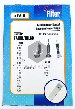 Vacuum cleaner bag FAKIR/NILCO sFA5 0110805/2503805