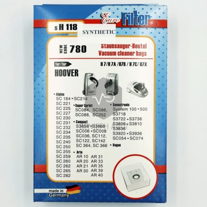 Vacuum cleaner bag HOOVER sH118.