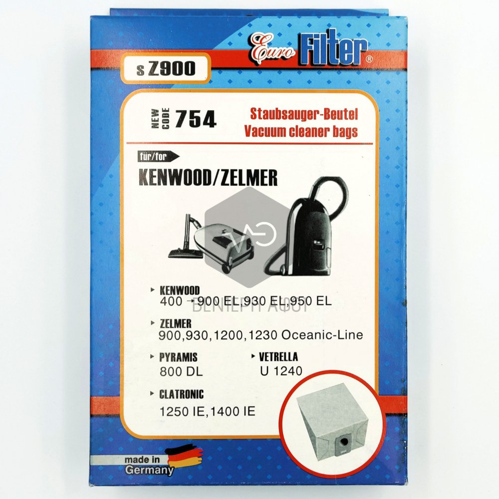 Vacuum cleaner bag ZELMER/ KENWOOD sZ900.