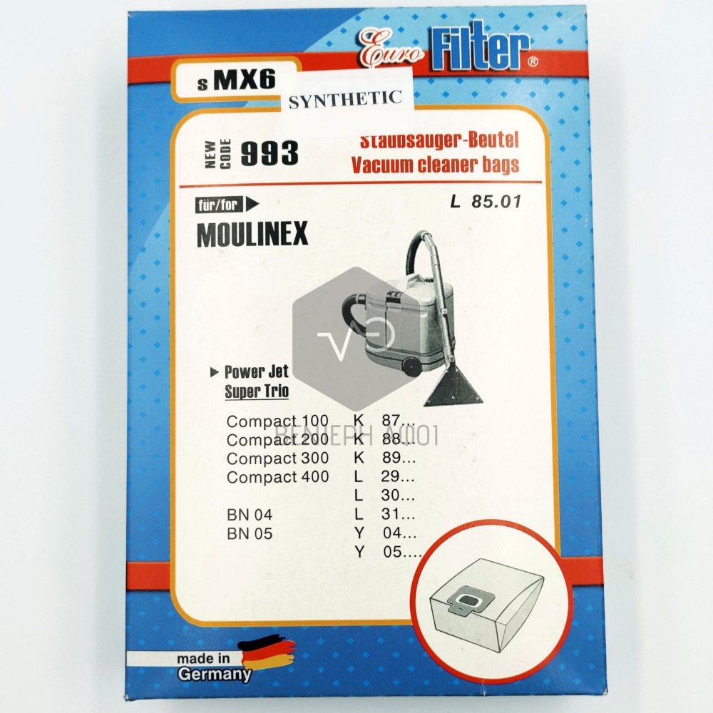 Vacuum cleaner bag MOULINEX sMX6.
