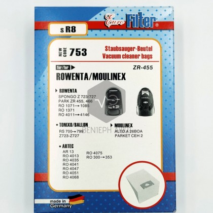 Vacuum cleaner bag ROWENTA/ MOULINEX sR8 ZR-455.