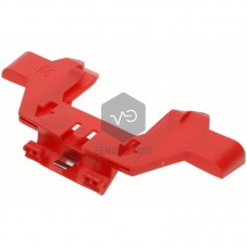 Vacuum cleaner bag support base for MIELE red.