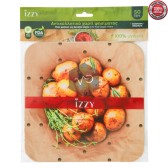 Non-stick perforated disposable paper for IZZY air fryer.