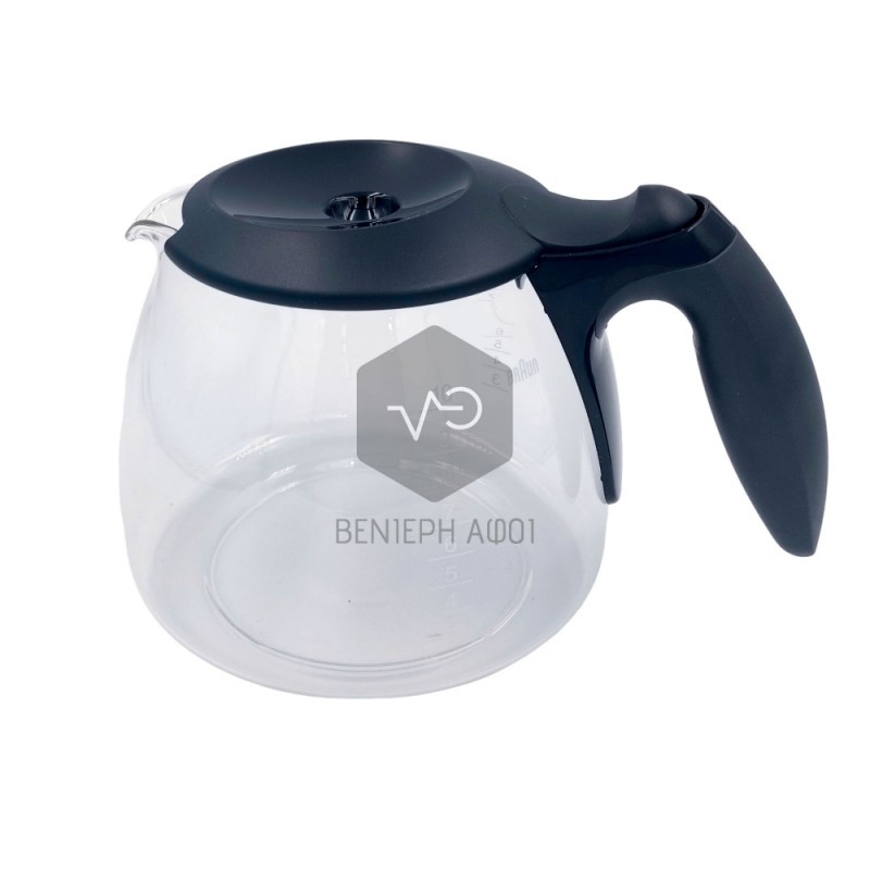 Coffee maker jug BRAUN KFK500 Original black/gray.