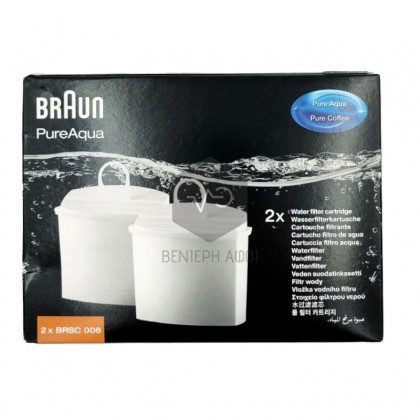 Water Filter for BRAUN PUREAQUA BRSC006 Coffee Makers (Set of 2 pieces).