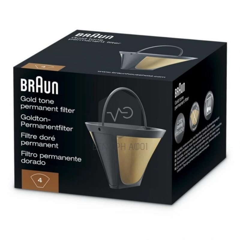 Gold coffee maker filter BRAUN BRSC002 Original.