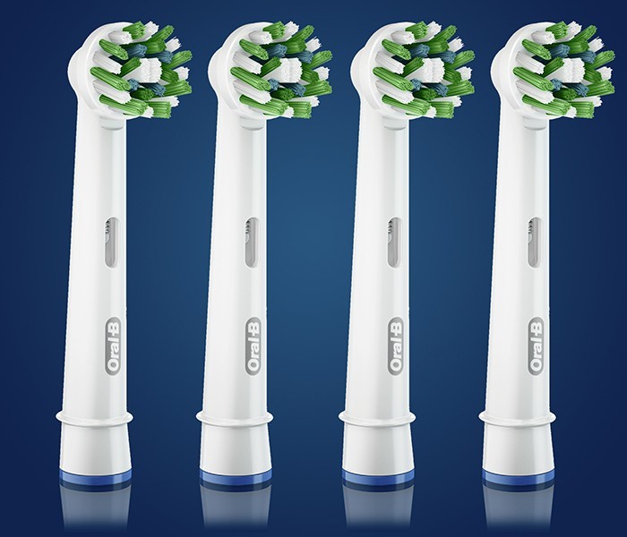 Oral-B Cross Action CleanMaximiser Replacement Heads for Electric Toothbrush 4pcs.