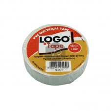 Insulating tape white LOGO Tape 19mm.