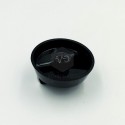 Κουμπί εστίας καφέ αερόθερμης κουζίνας με κοντό άξονα μαύρο χρώμα.