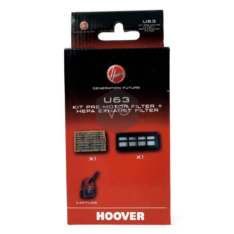 Φίλτρα κιτ σκούπας HOOVER U63 Original.